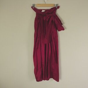 New NWT Julia Amory Skirt Cartagena‎ Wrap Dupioni Silk